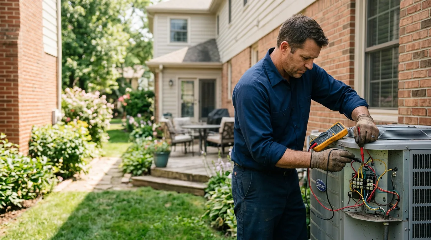 HVAC technician working near Crump, TN